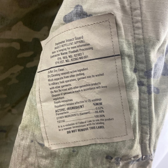 USGI Camo Army Combat Sz Xsmall Short Jacket NWT - Picture 6 of 9